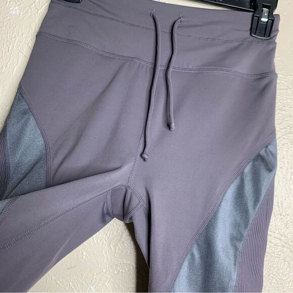 Free people movement tap back ribbed mesh biker shorts gray - Picture 3 of 14